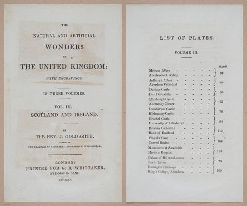 E275 - The Natural and Artificial Wonders of the United Kingdom - 1825 - i4719-4720