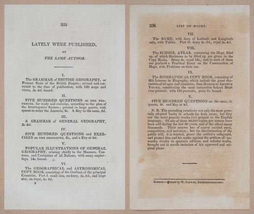 E275 - The Natural and Artificial Wonders of the United Kingdom - 1825 - i4762-4763