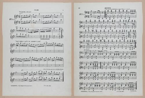 E300 - Sheet Music Scottish Lancers - i6829-6830
