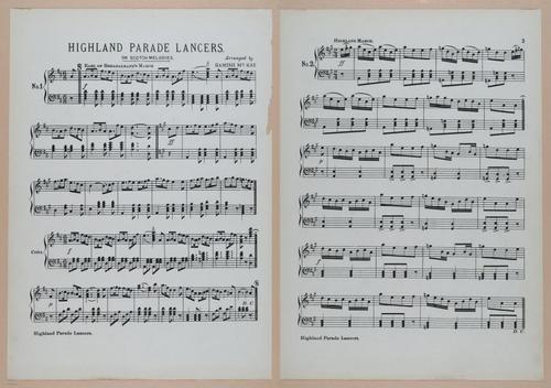 E300 - Sheet Music Scottish Lancers - i6804-6805