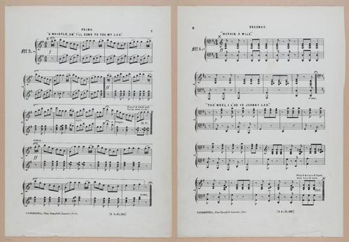 E300 - Sheet Music Scottish Lancers - i6827-6828