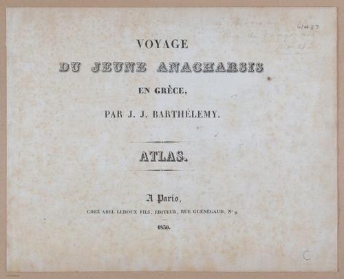 E302 - Voyage De Jeune Anacharsis 1830 - 6027