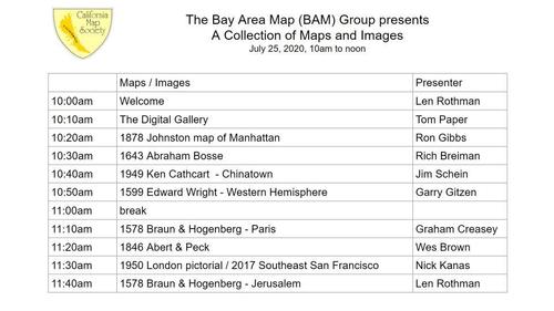 2020-07-25 BAM group agenda