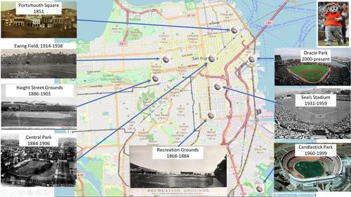 E50 - San Francisco Ballparks Map