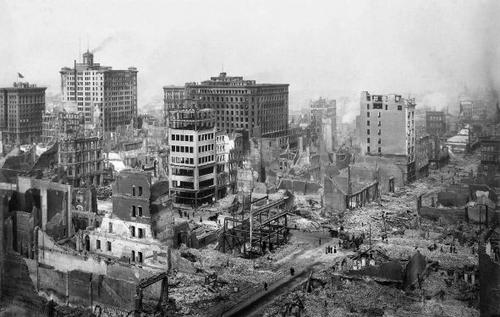 E50 - SF 1906 Earthquake at Grant and Post Avenues