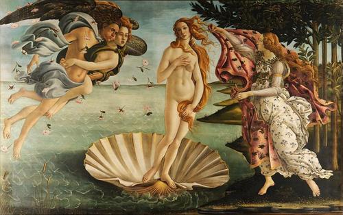 The Birth of Venus, Sandro Botticelli, 1484-1486 - from Jennifer Tulley