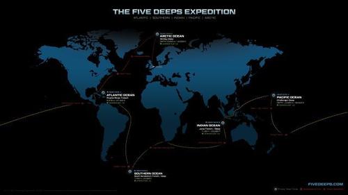 Five Deeps Expedition Map 2019