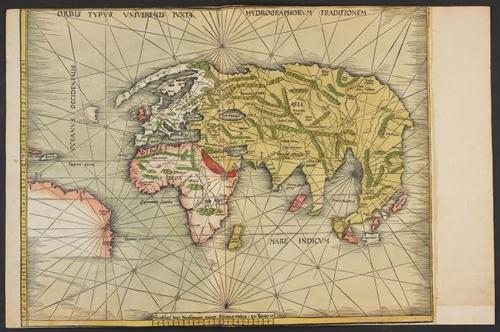 E511 - 1513 Waldseemuller The World Portolan Rosenwald LOC