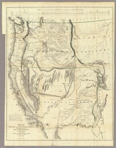 Western North America - John Charles Fremont - 1848