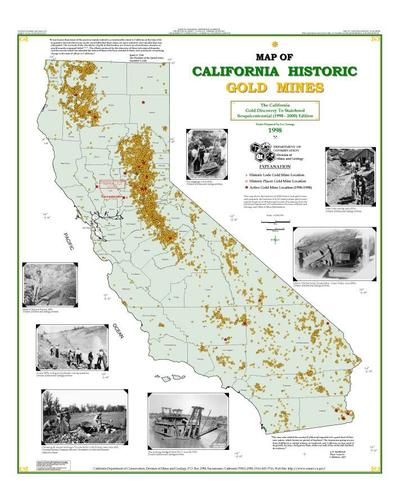 California Historic Gold Mines - 1998
