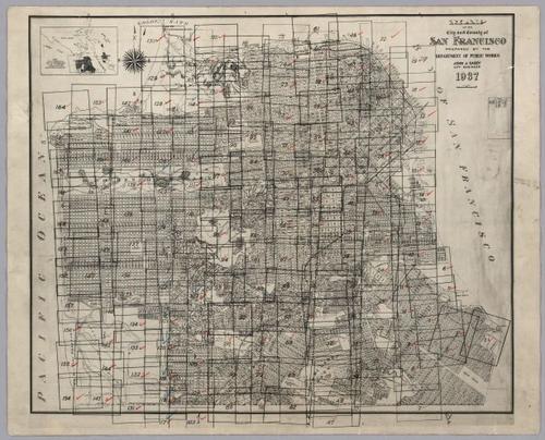 San Francisco key map - Harrison Ryker - 1937