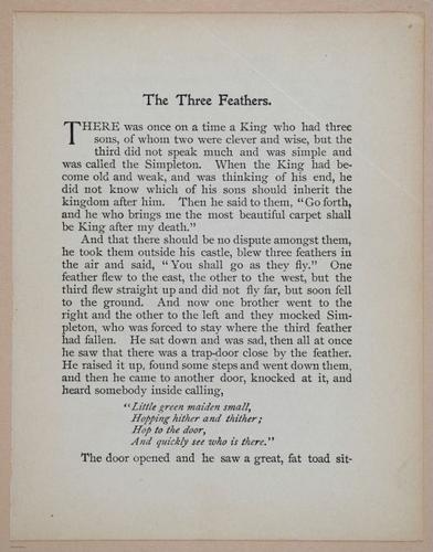 E328 - Fairy Tales by the Brothers Grimm - i10074