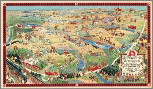E316 - Great Northern Recreational Map - Joe Scheuerle - 1925 (John Skavlem)