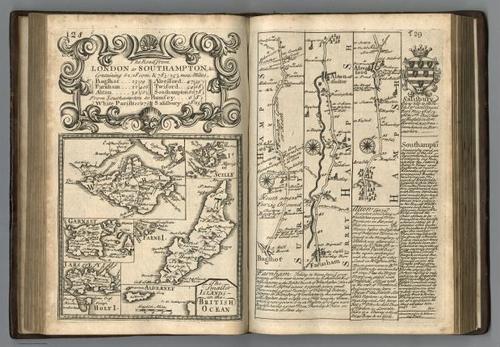 E127.070 -Road from London to Southampton. Smaller Islands in the British Ocean.