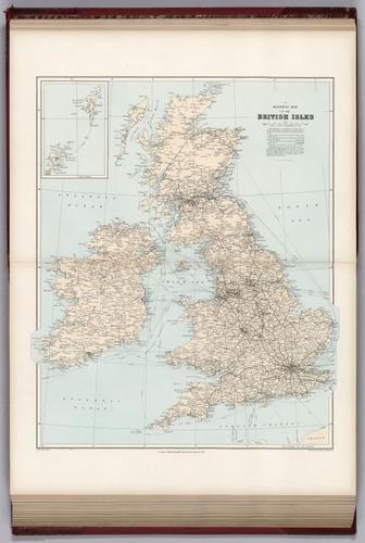E316 - Railway map, British Isles - Edward Stanford - 1904 (Myer Liebman)