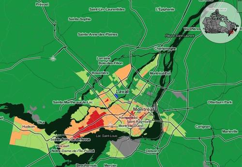 E316 - Linguistic Map of Montreal - censusmapper.ca/Patrick Murphy - 2016 (Ella Marx)