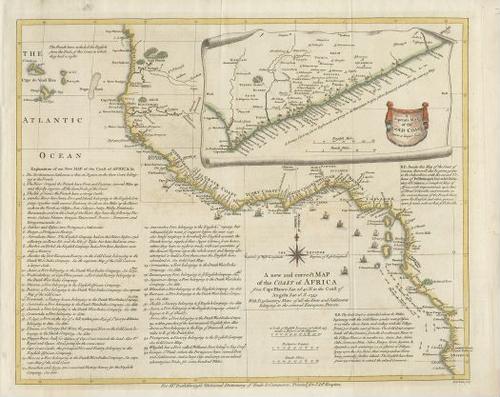 E68 - Coast of Africa Map - 1755