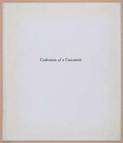 E341 - Confessions of a Caricaturist - 1917 - 11122