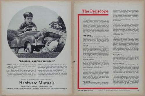 E350 - Newsweek 1953 August 24 - Nuclear Scenario Map - 12924-12925