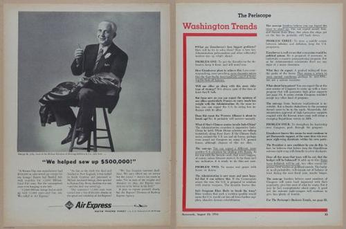E350 - Newsweek 1953 August 24 - Nuclear Scenario Map - 12928-12929