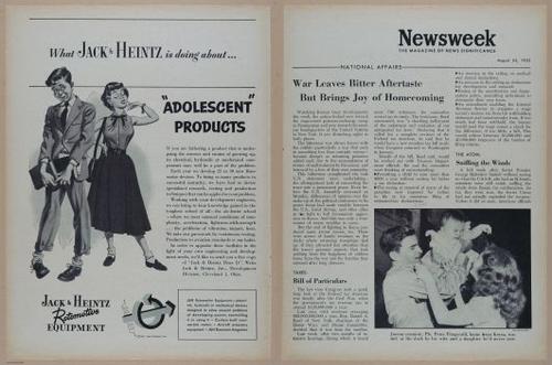 E350 - Newsweek 1953 August 24 - Nuclear Scenario Map - 12930-12931