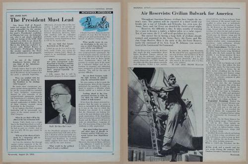 E350 - Newsweek 1953 August 24 - Nuclear Scenario Map - 12937-12938