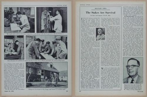 E350 - Newsweek 1953 August 24 - Nuclear Scenario Map - 12942-12944