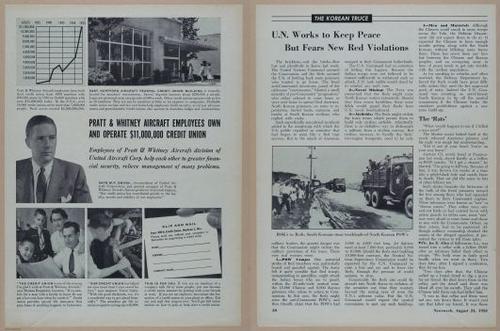 E350 - Newsweek 1953 August 24 - Nuclear Scenario Map - 12947-12948
