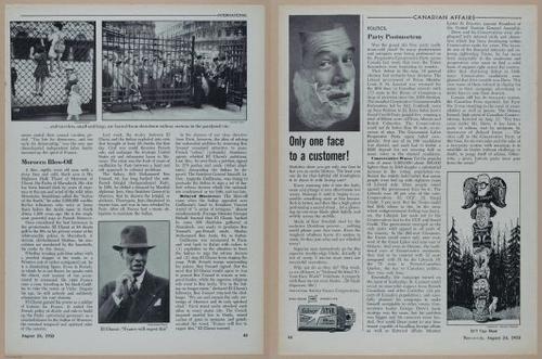 E350 - Newsweek 1953 August 24 - Nuclear Scenario Map - 12963-12964