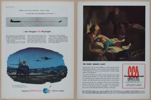 E350 - Newsweek 1953 August 24 - Nuclear Scenario Map - 12969-12970