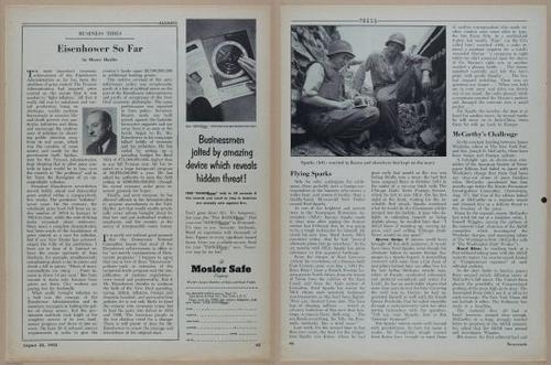 E350 - Newsweek 1953 August 24 - Nuclear Scenario Map - 12985-12986