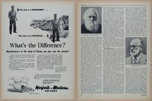 E350 - Newsweek 1953 August 24 - Nuclear Scenario Map - 12989-12990