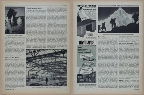E350 - Newsweek 1953 August 24 - Nuclear Scenario Map - 12995-12996