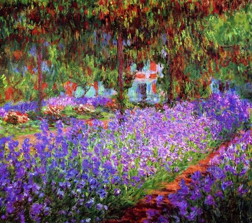 E355 - The Artist's Garden at Giverny - Claude Monet - 1900 – Staycation - Peggy