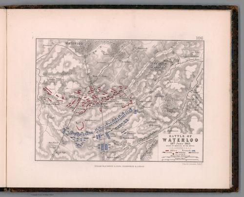 E158 - Battle of Waterloo, A.K. Johnston, 1852