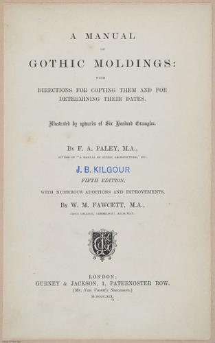 E362 - Gothic Moldings - i14057