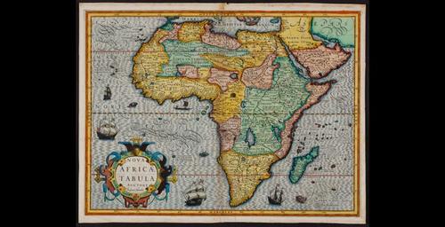 E117 - KH - Jodocus Hondius Africa Map