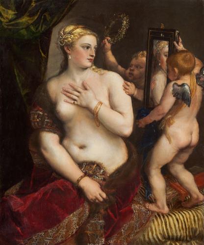 Venus with a Mirror, Titian - 1555