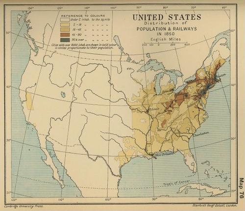 Urbanization: Pre-Gilded Age Population (1850)