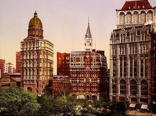 Cities: NYC Newspaper Row (circa 1900)
