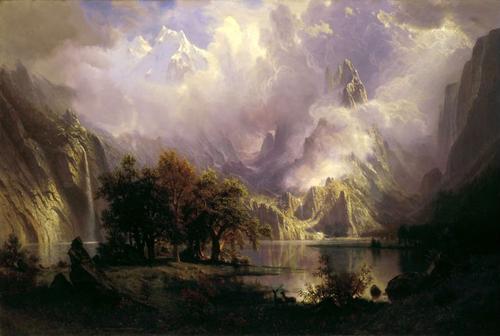 Arts: Albert Bierstadt's Rocky Mountain Landscape (1870)