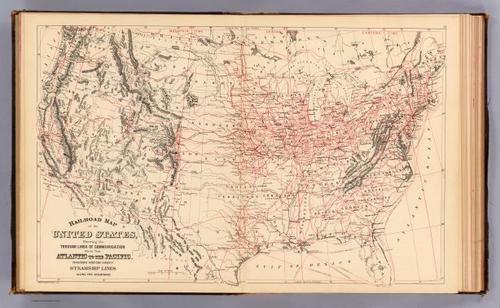 Industry: Late Gilded Age Railroad Map (1890)&nbsp;