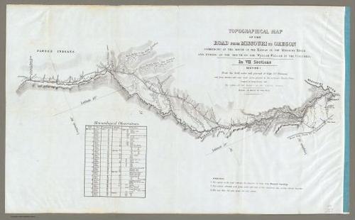 Preuss 1 - From Missouri to Oregon - 1846