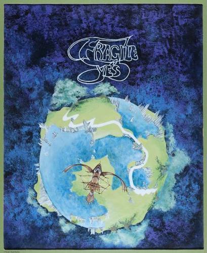 Painting of Fragile, Yes album cover, acrylic. &nbsp;Original album artwork by Roger Dean.