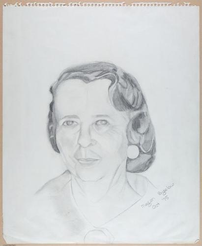 Helen Catherine Dooley Devine, my maternal Grandmother, pencil sketch