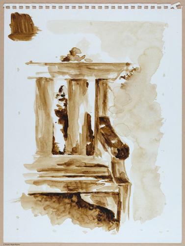 Filoli, Woodside, CA, plein air watercolor&nbsp;