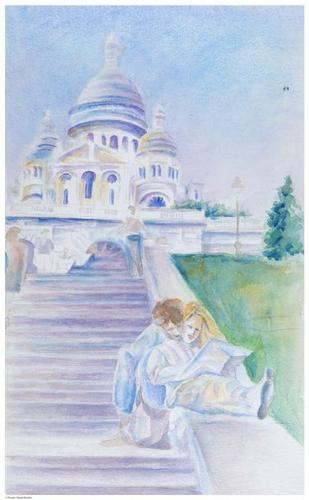 Jeune amour, &nbsp;à La Basilique du Sacré-Cœur de Montmartre, 35 Rue du Chevalier de la Barre, 75018 Paris, France