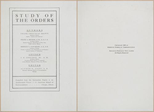 E380 - A Study of the Orders - 1906 - 15609-15610