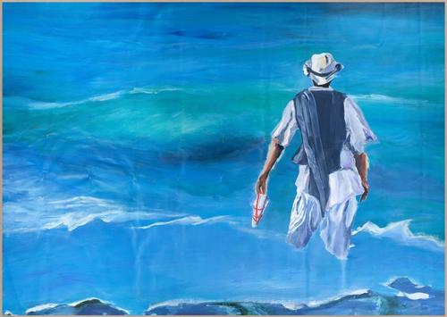 Painting of Kenzo ad, acrylic&nbsp;