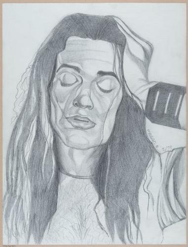 David Lee Roth, Van Halen, pencil sketch
